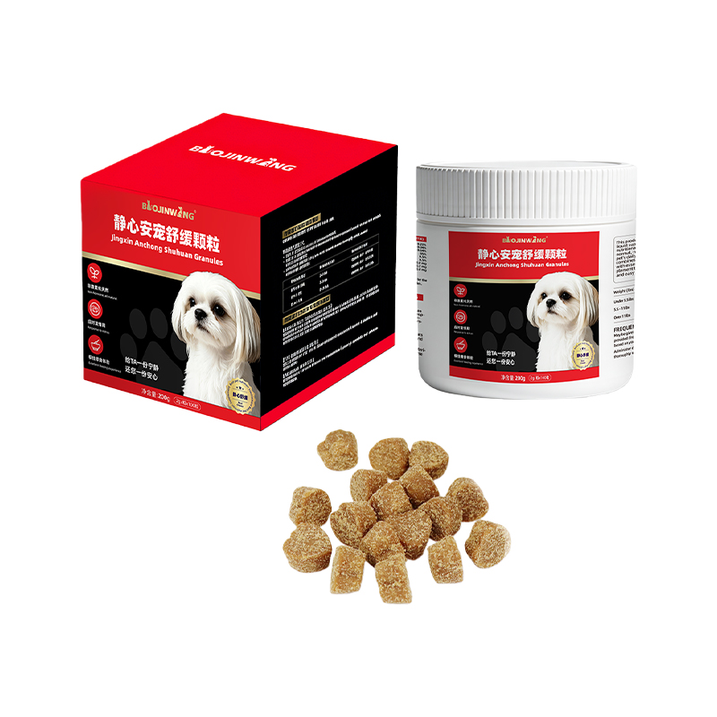 OEM/ODM Universal Cat And Dog Calming And Heat-Relieving Soft Granules Containing L-Theanine And Natural Herbs To Soothe Emotions And Reduce Libido